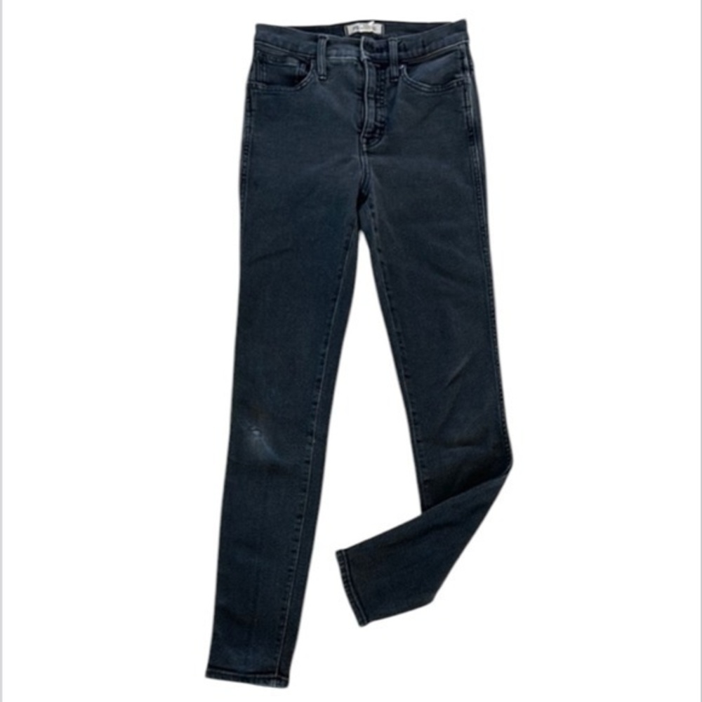 Madewell 10" high rise skinny jeans in black size 26